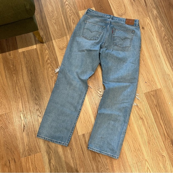 Levi’s Distressed 501s 90s Blue Jeans, Size W32 L32 - Picture 3 of 8